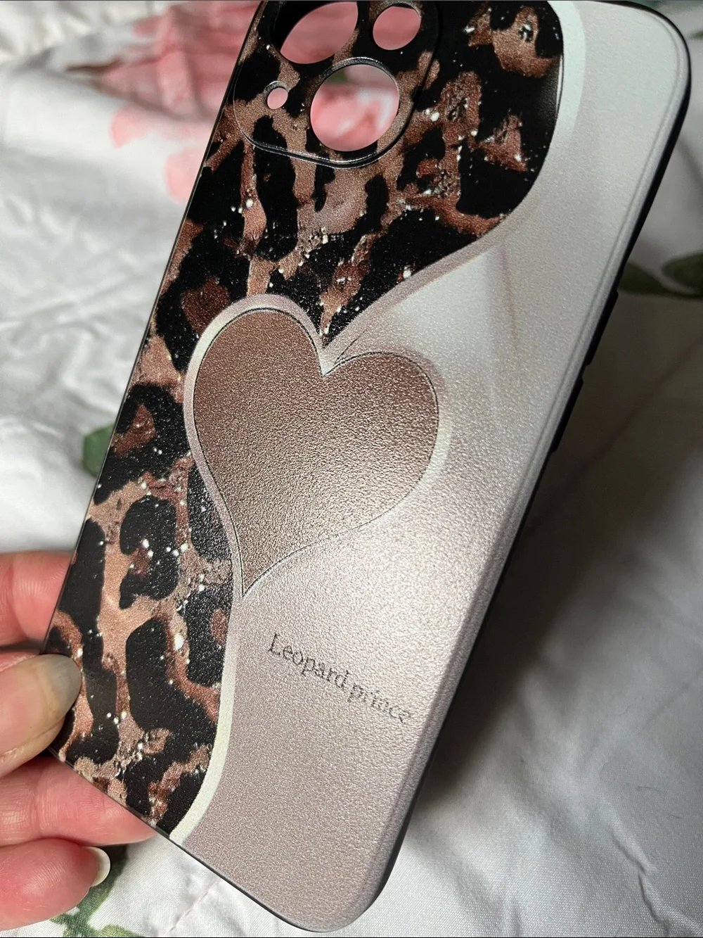 Leopard Heart Phone Case for iPhone 13
